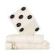 Vintage Alabaster Dice Paperweight Figurine 15cm