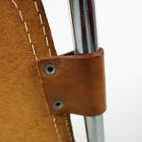 Dalvera  "Les Arc" Set of 2 Original Leather side chairs, 1960