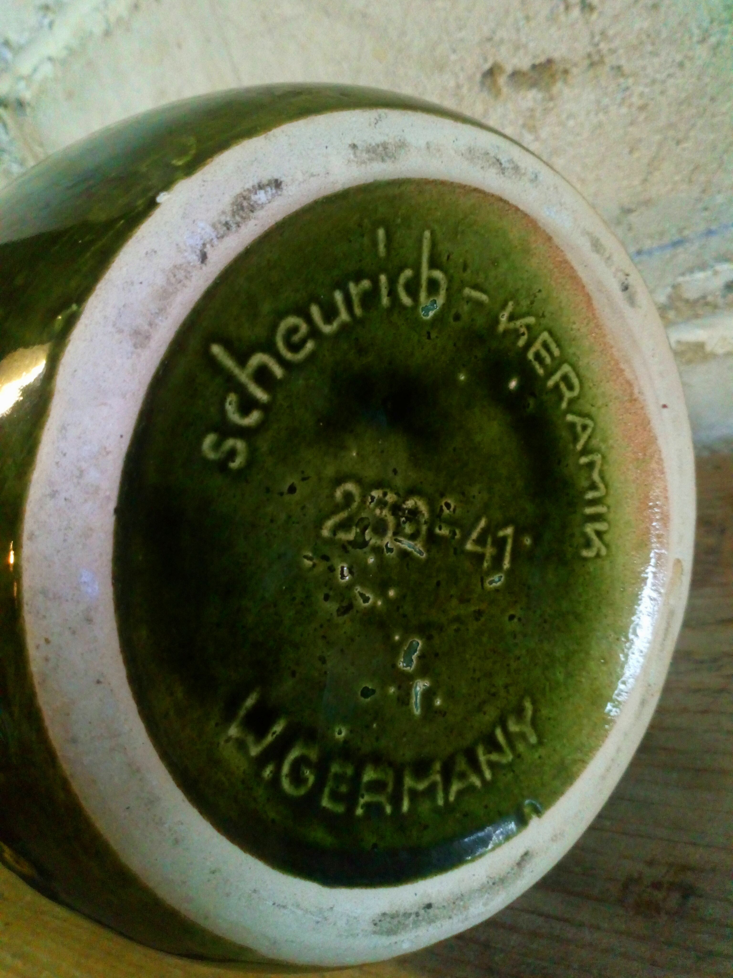 Vintage West Germany ceramic bamboo vase