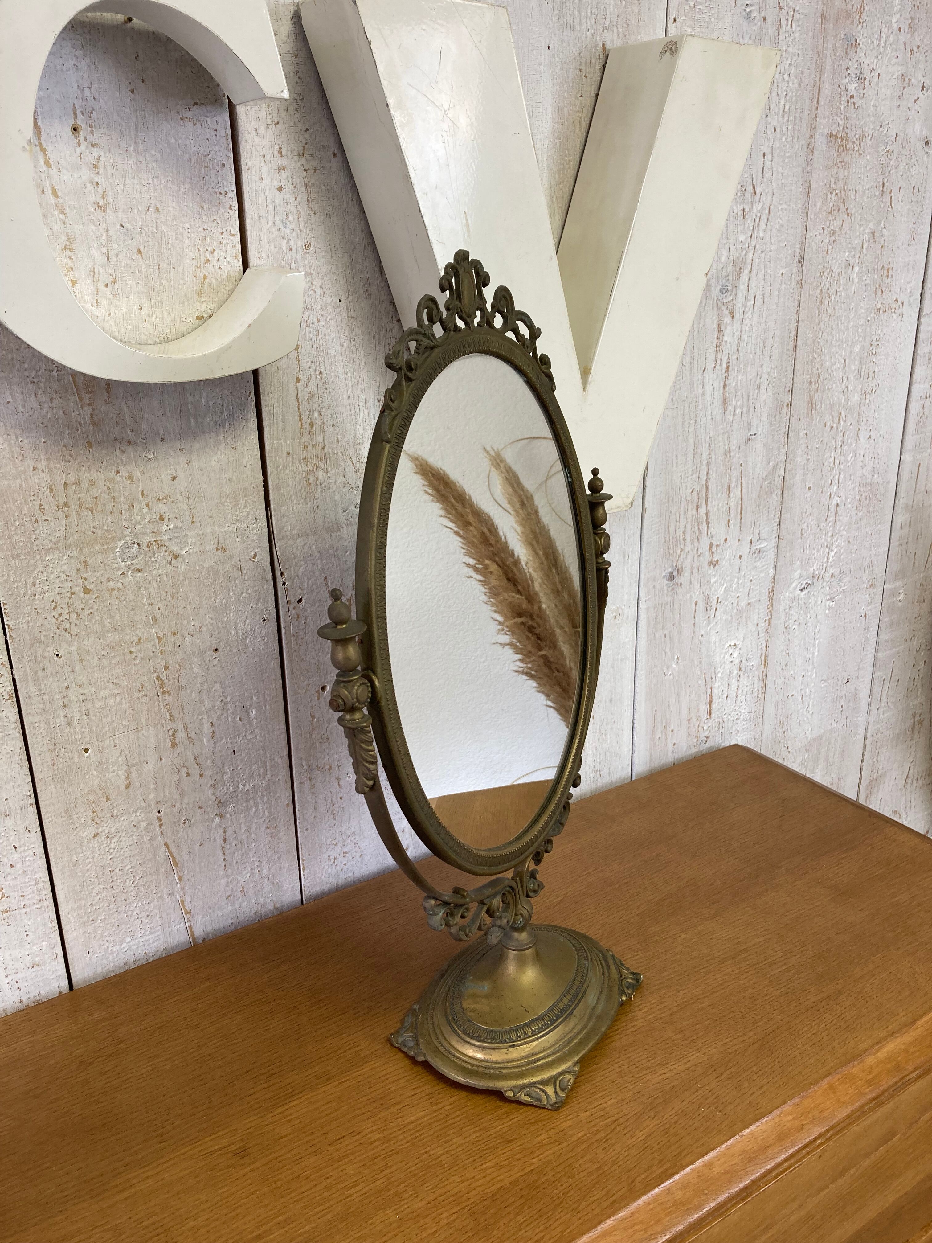 Miroir ancien doré