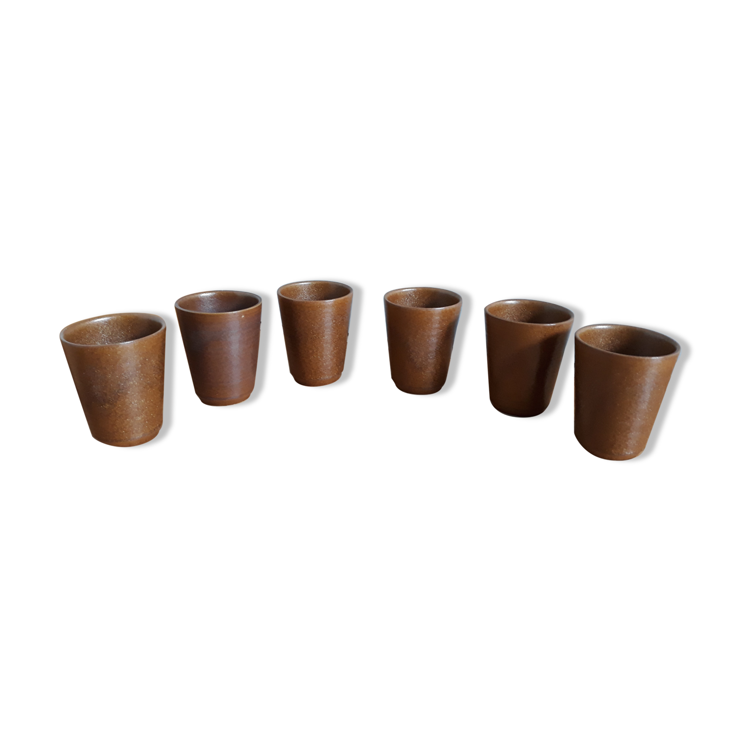 6 cups or glasses Digoin in stoneware