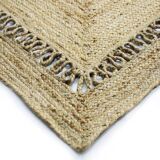Tapis en jute motif ajouré 160x230 cm
