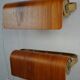 Pair of teak bedside sconces, model V321 from Nator