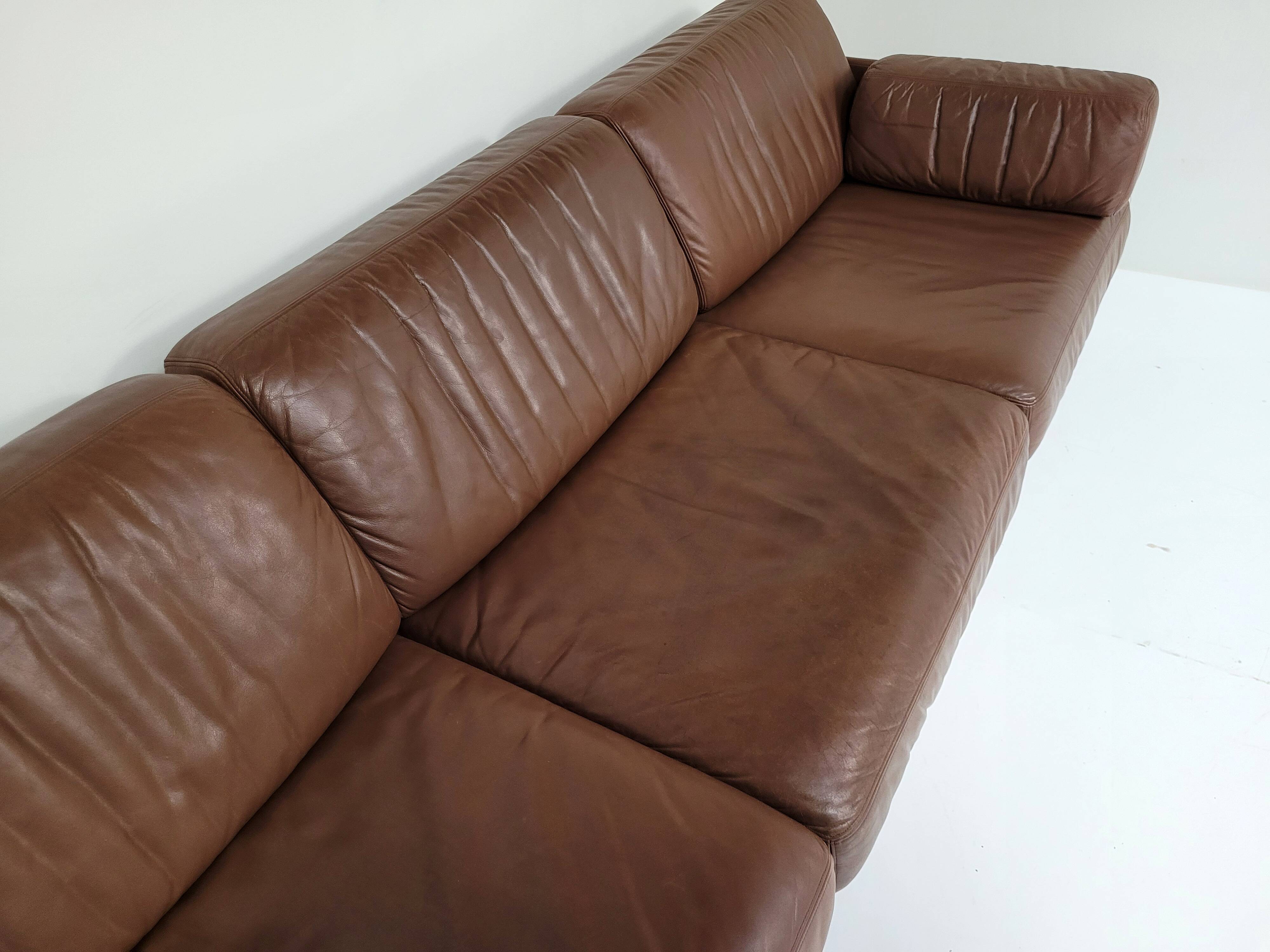 Canapé en cuir modulaire De Sede DS-76