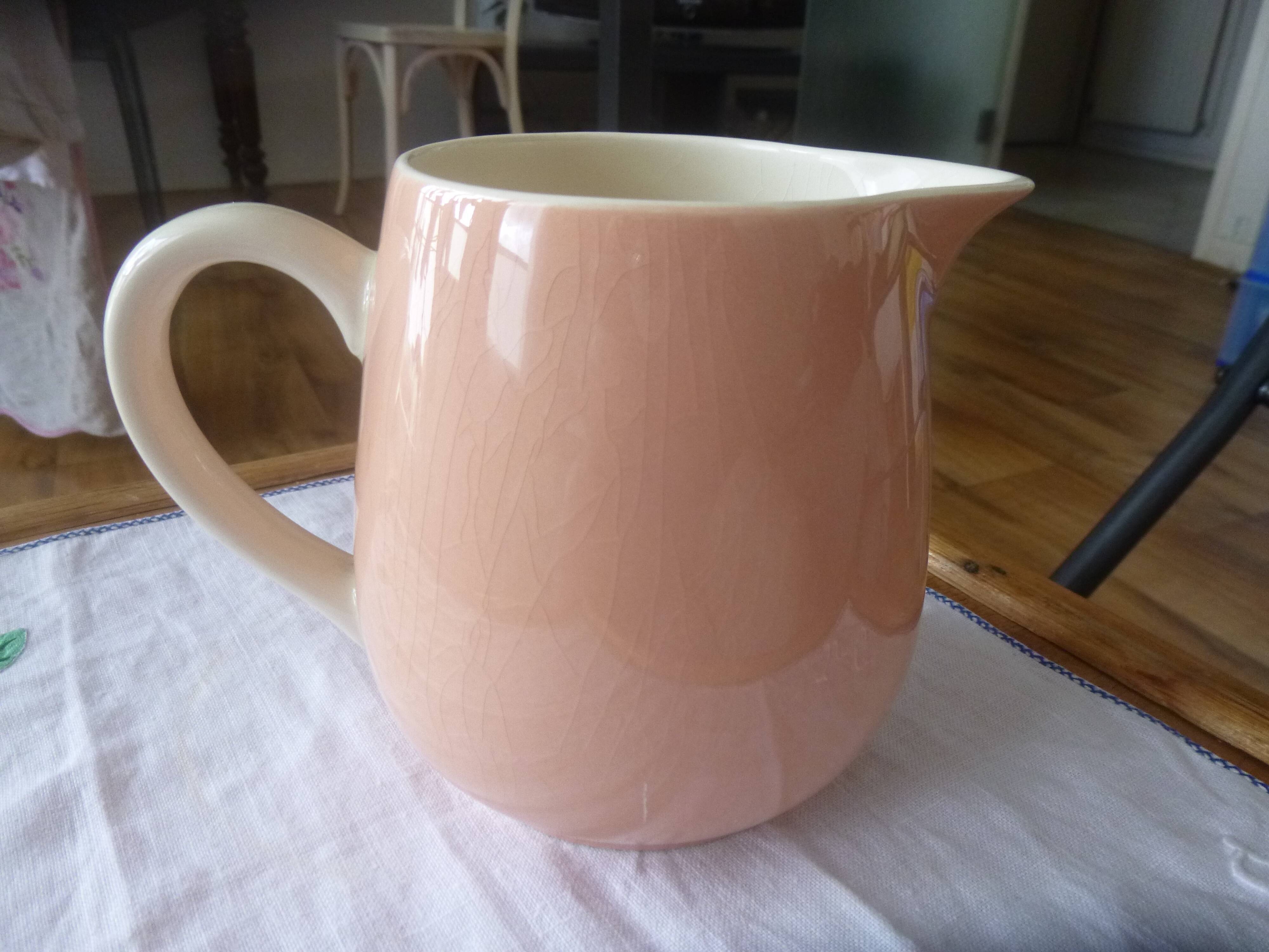 Pink milk jug villeroy & Boch 1950
