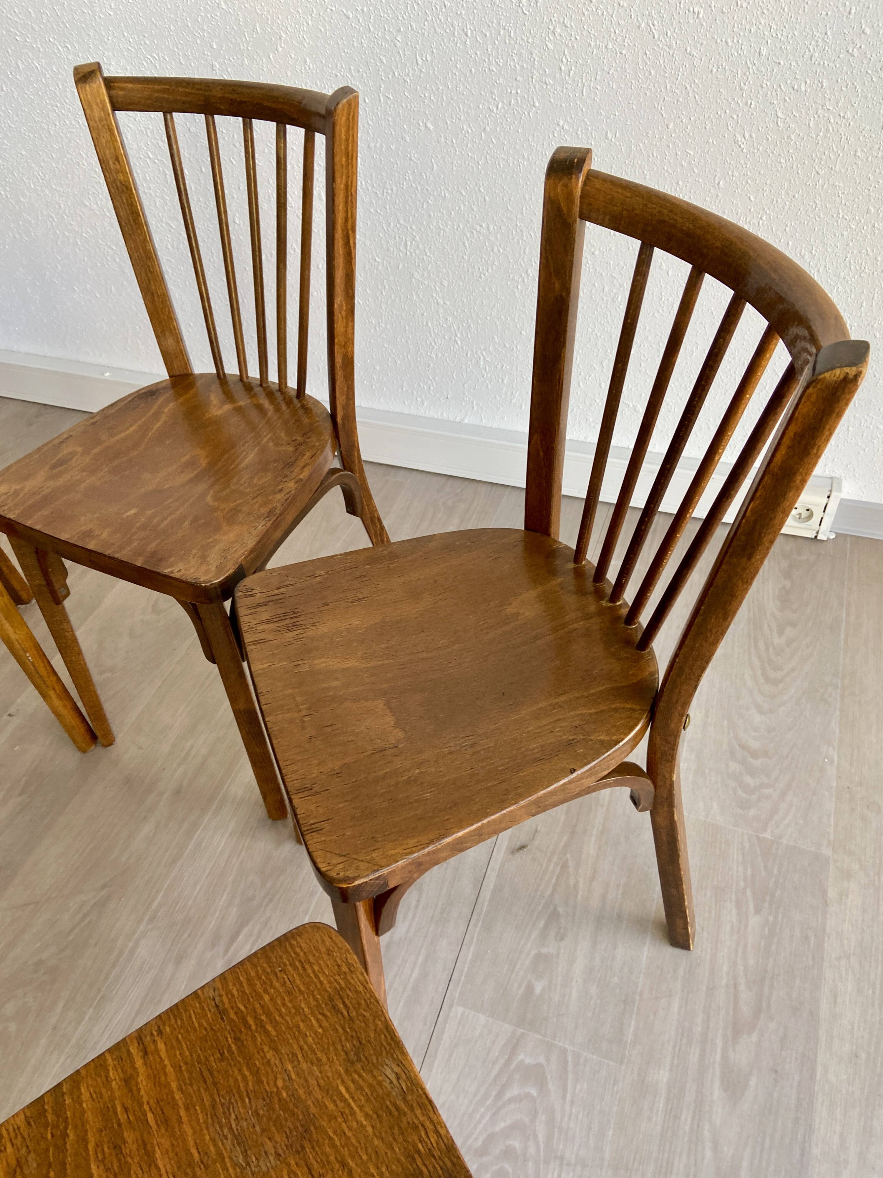 Set of 6 bistro chairs Baumann 60s