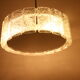 2 ice hanging lamps Doria Leuchten silver 40 cm