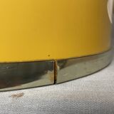 Lampe de cuisine rétractable en métal jaune moderne du milieu du siècle