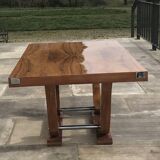 Table Art Déco en loupe d’orme – Années 1930 – Très bel état