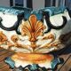 Old Fleur de Lys Jardiniere in Barbotine