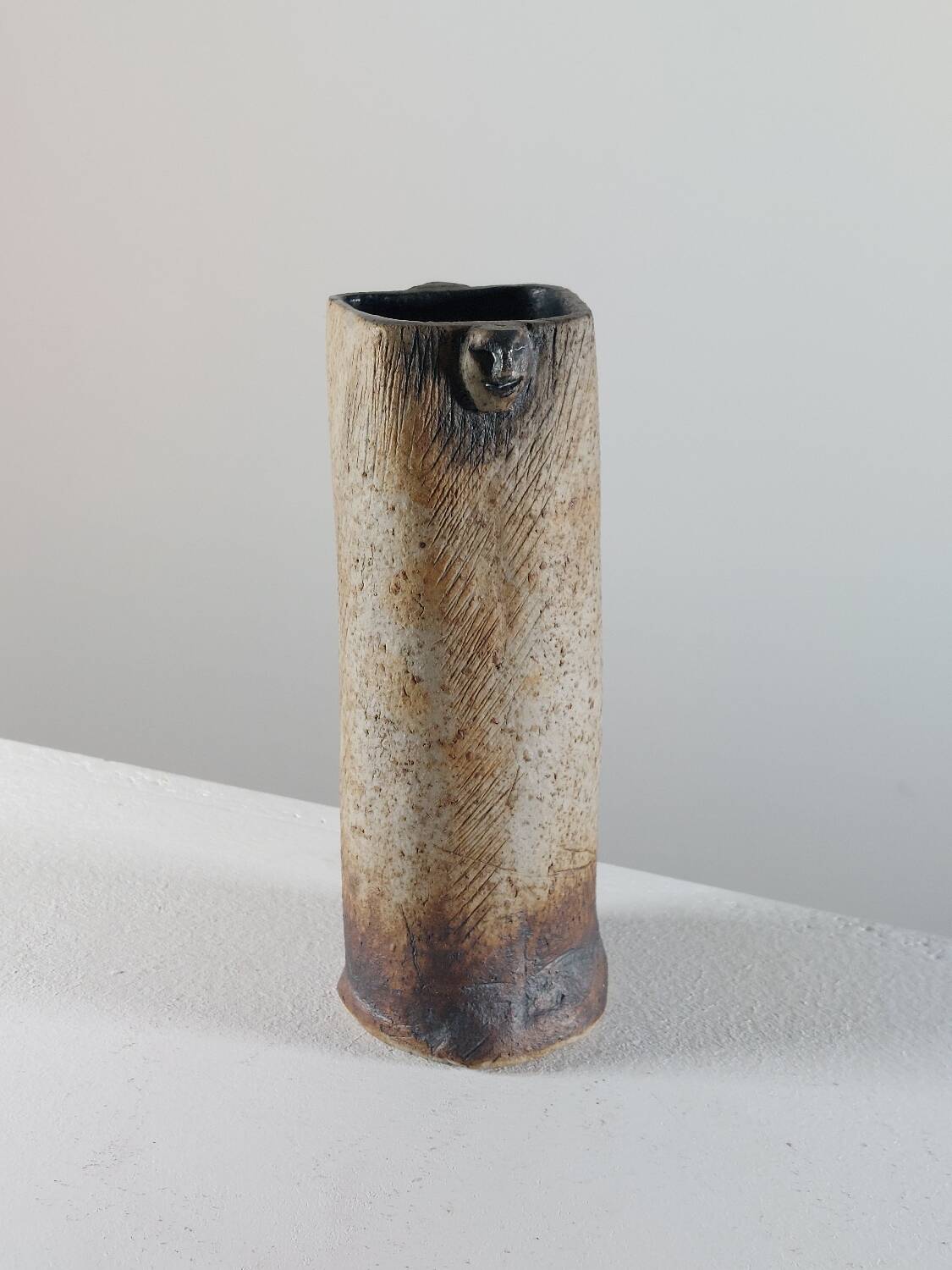 Vintage mid-century handmade ceramic vase