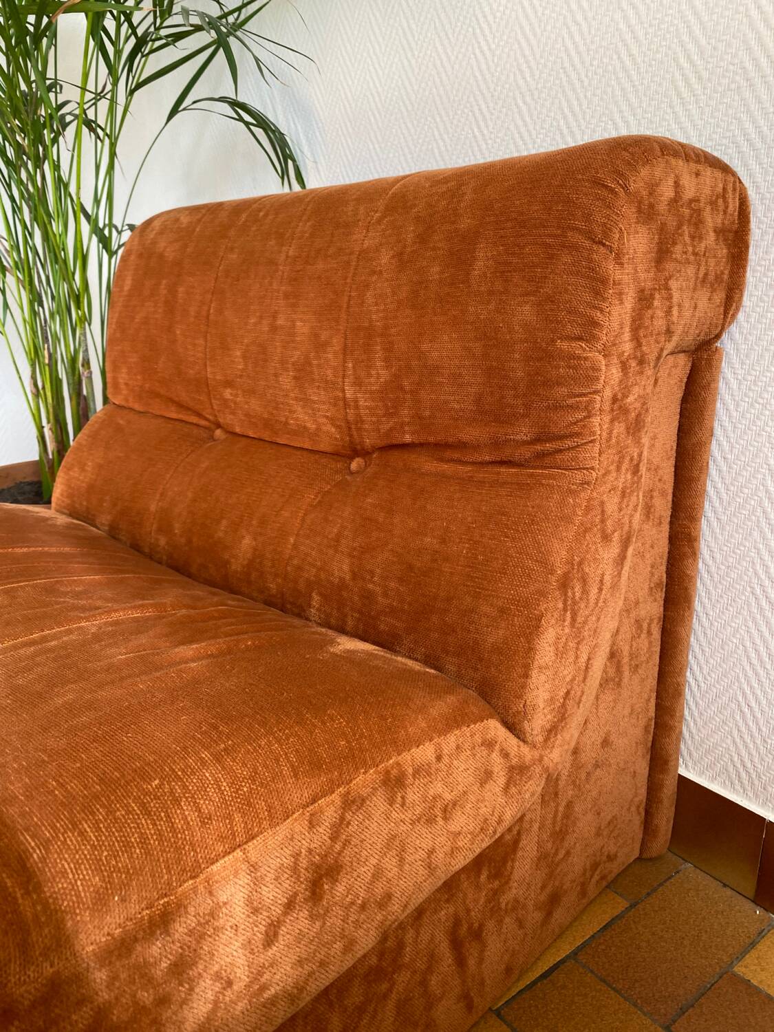 Vintage orange armchairs/sofas