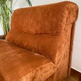 Vintage orange armchairs/sofas