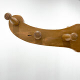 Vintage all-wood coat stand, Czechoslovakia, 1950's