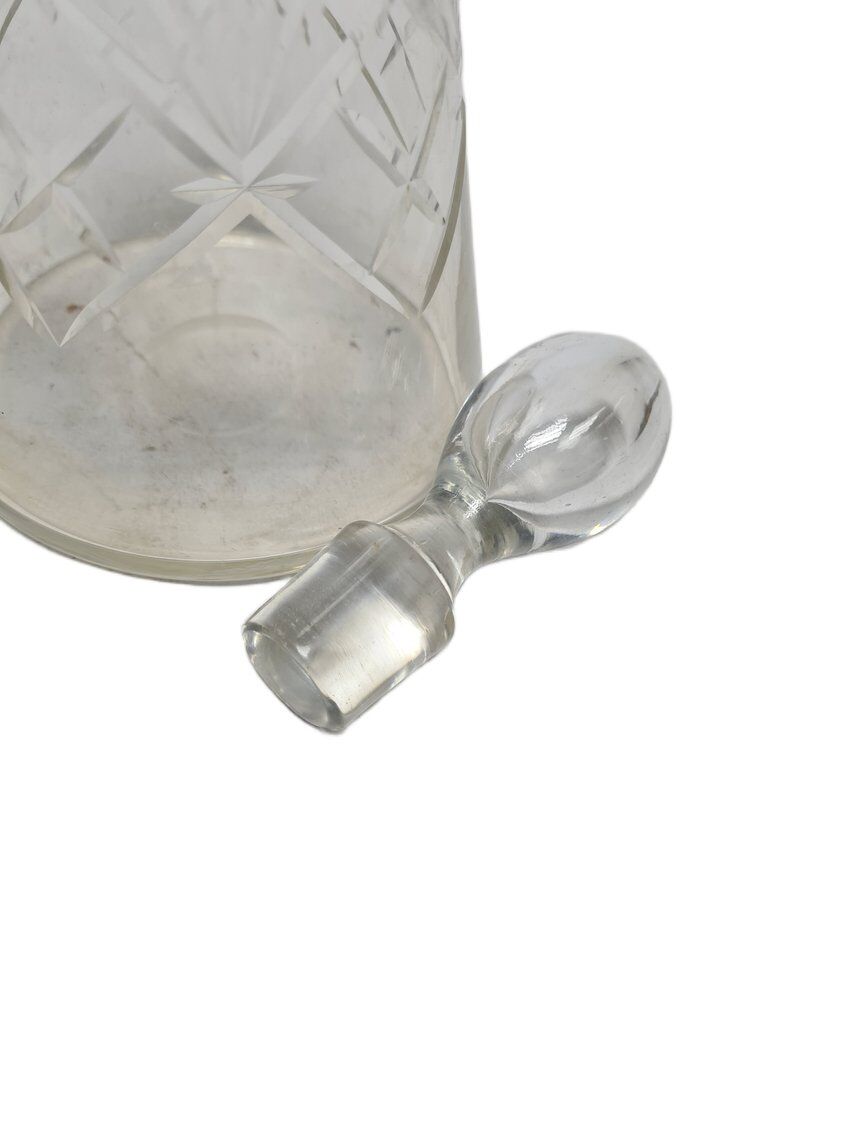 Art Deco crystal carafe, Germany, 1900s