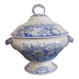 Sarreguemines U & C iron clay soup tureen "Jardinière" model