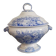 Sarreguemines U & C iron clay soup tureen "Jardinière" model