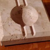 Travertine ashtray from the 70s