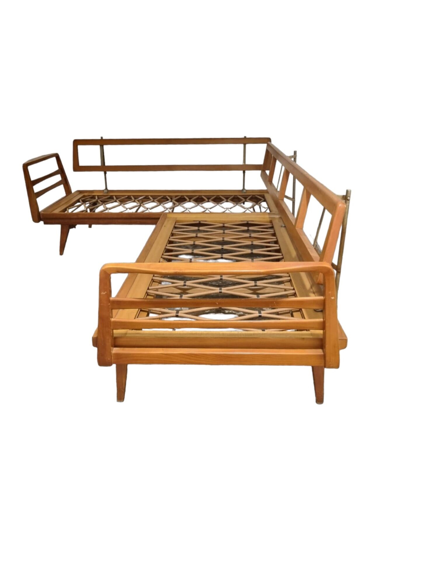 Vintage convertible Knoll Antimott corner sofa, daybed, 1960s