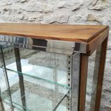 Chrome and wood metal showcase