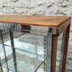 Chrome and wood metal showcase