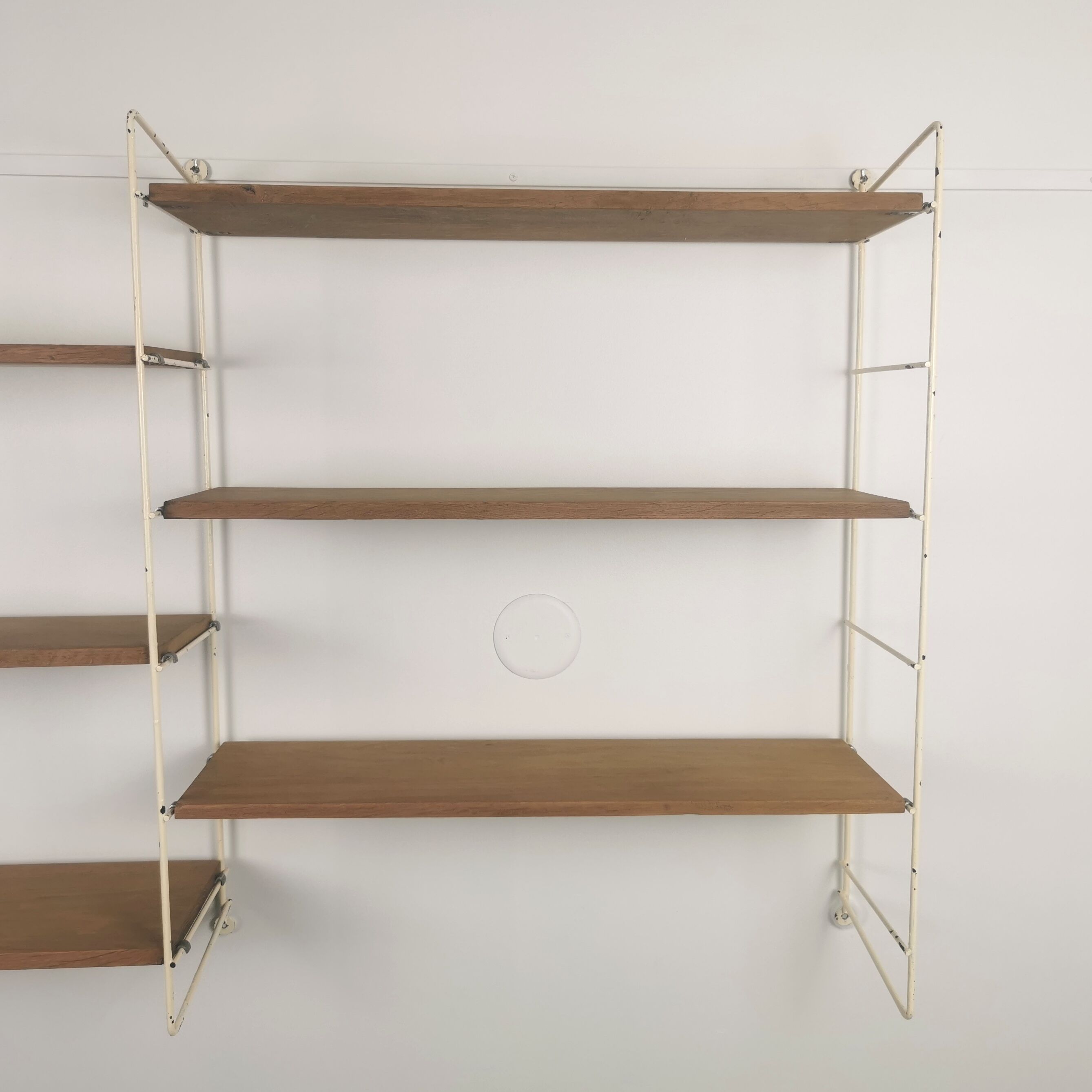 Modular metal and wood shelf