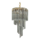 Cascade chandelier glass paolo venini 80s vintage modern