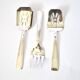 Set of 3 modernist 1950s dessert cutlery in silver by RENEKA.