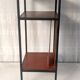 Table d’appoint moderniste métal et bois années 50-60