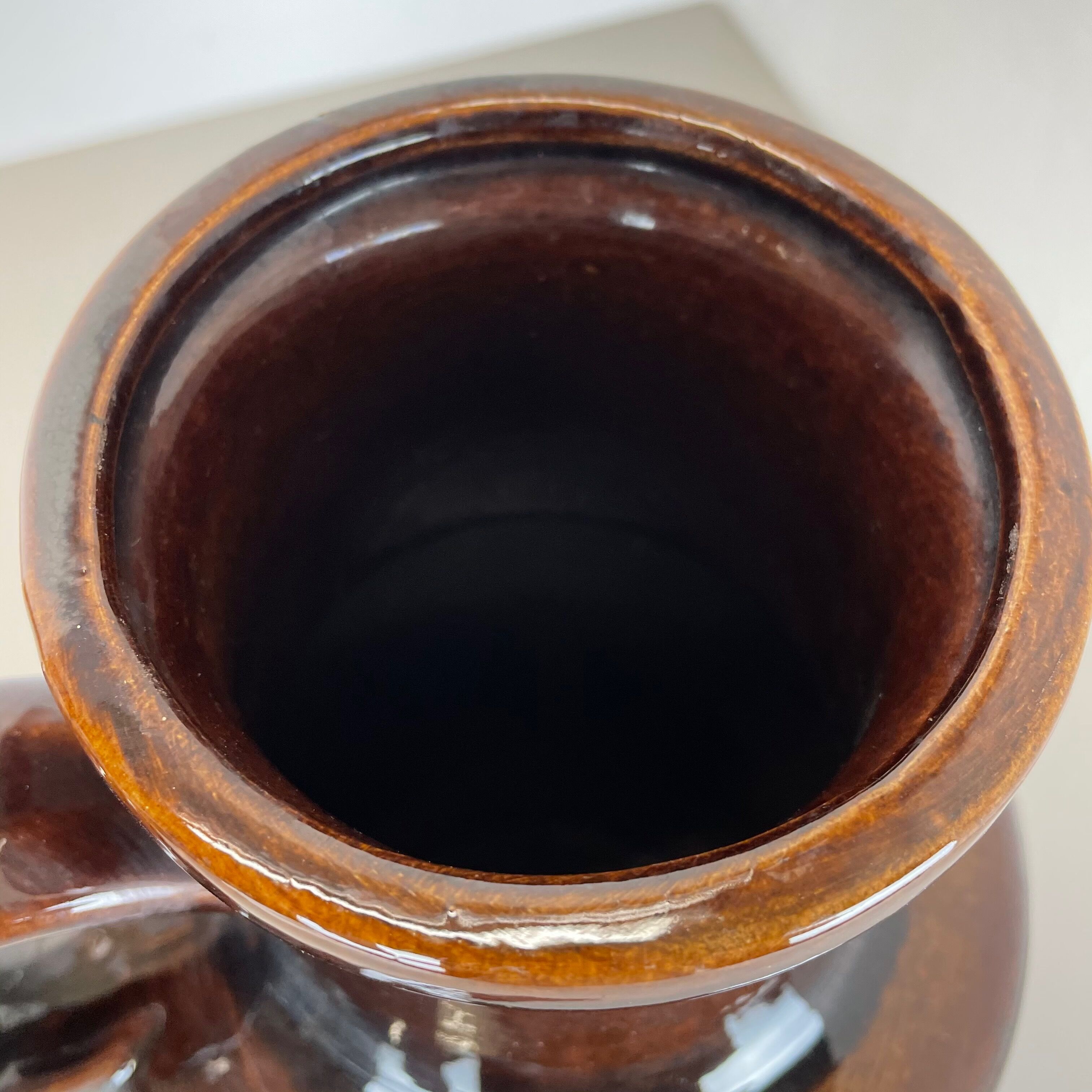 Large Pottery Fat Lava Multi-Color Floor Vase 408-40 Made by Scheurich, 1970s