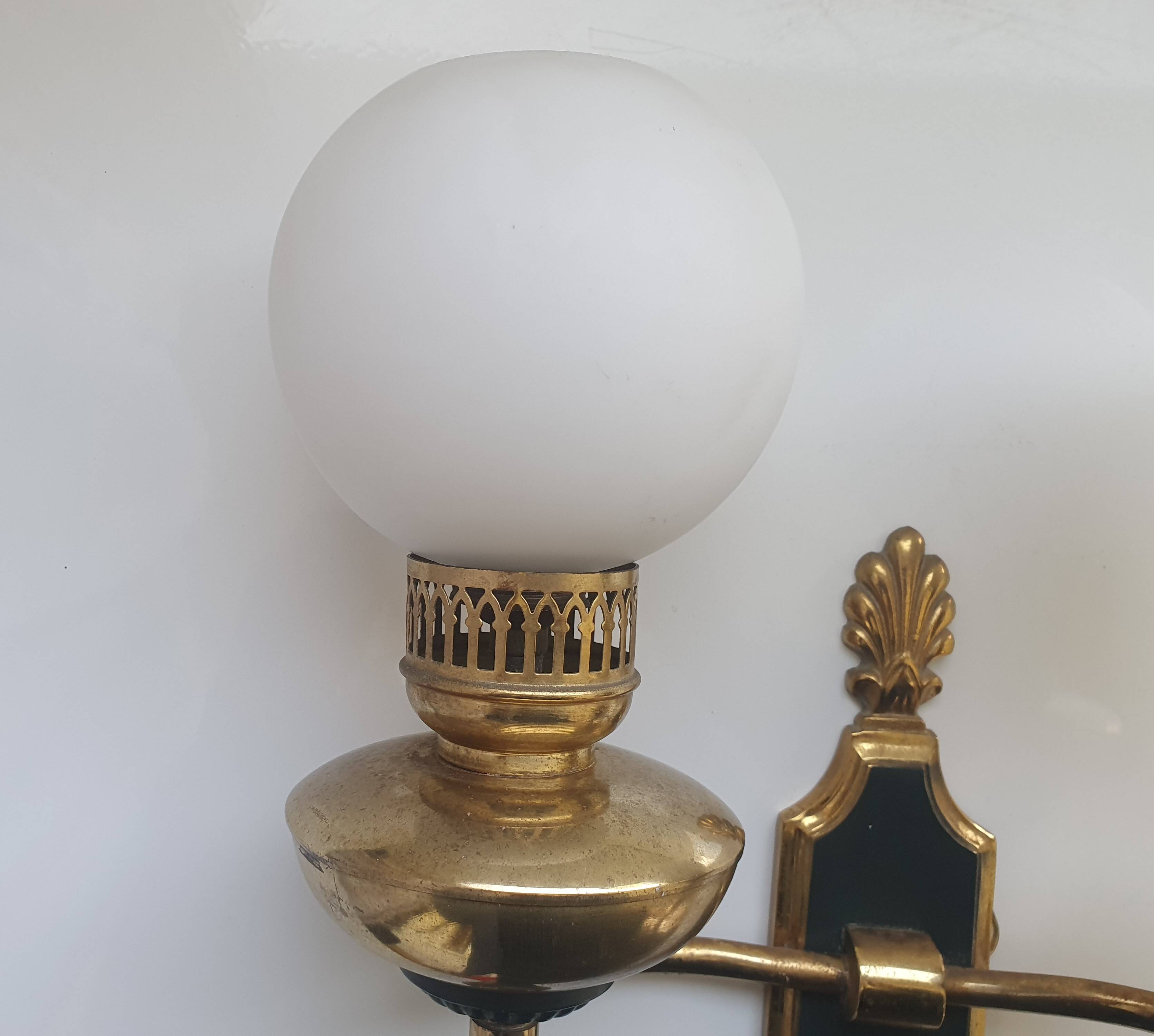 Large empire style double light wall light