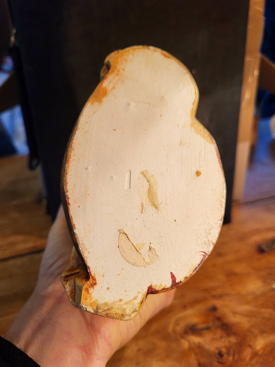 Virgin Mary with Child statue signed by Jeanne Ferrez