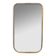Vintage 60s wall mirror in golden brass italian design
