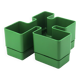 Vastill green plastic planter by Michael McCann