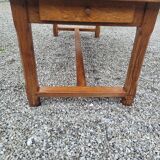 Oak farm table, 200×90 cms