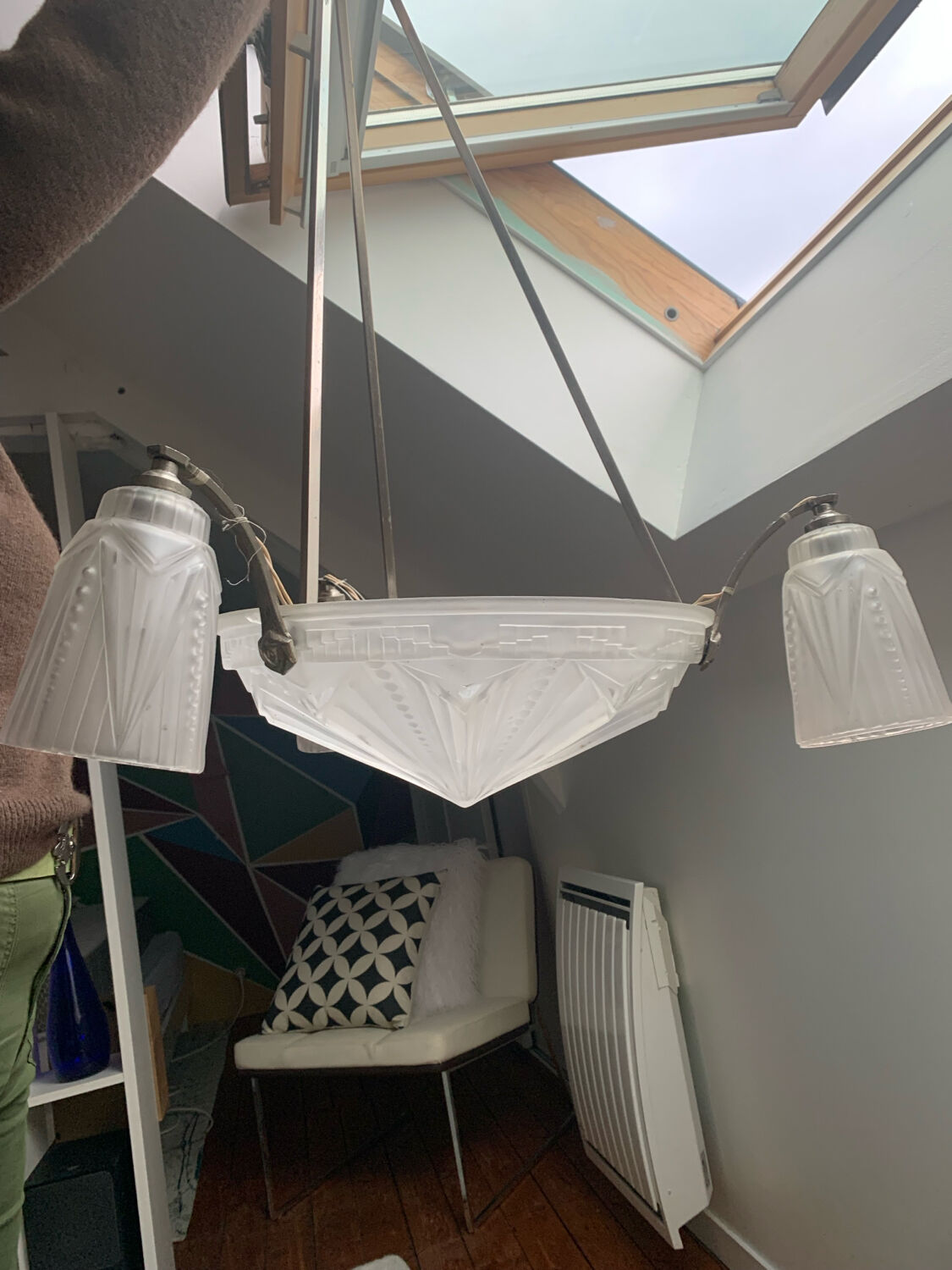 Small Art Deco chandelier