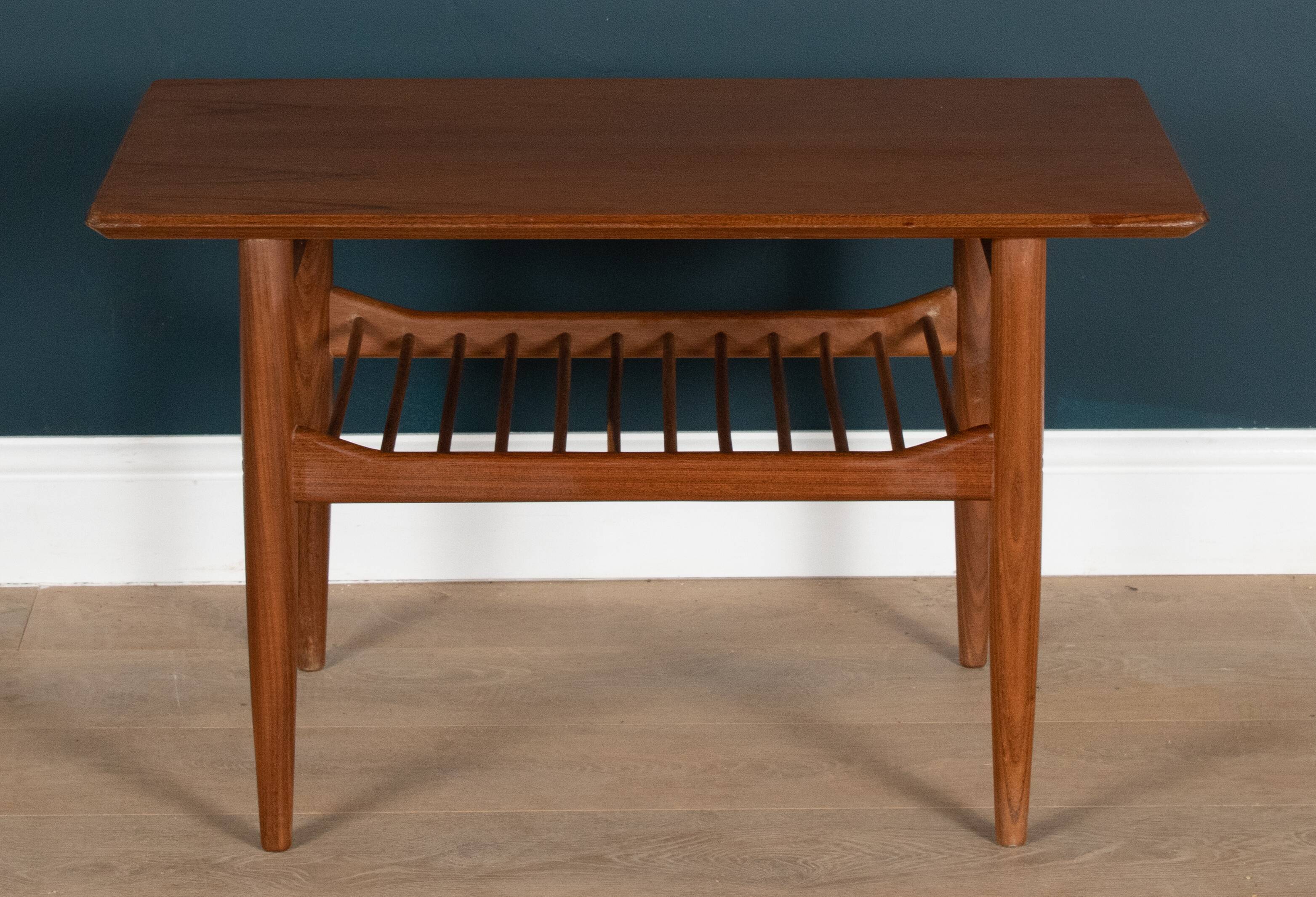 Restored Teak Retro 1960s Lamp Table G Plan By LB Kofod Larsen