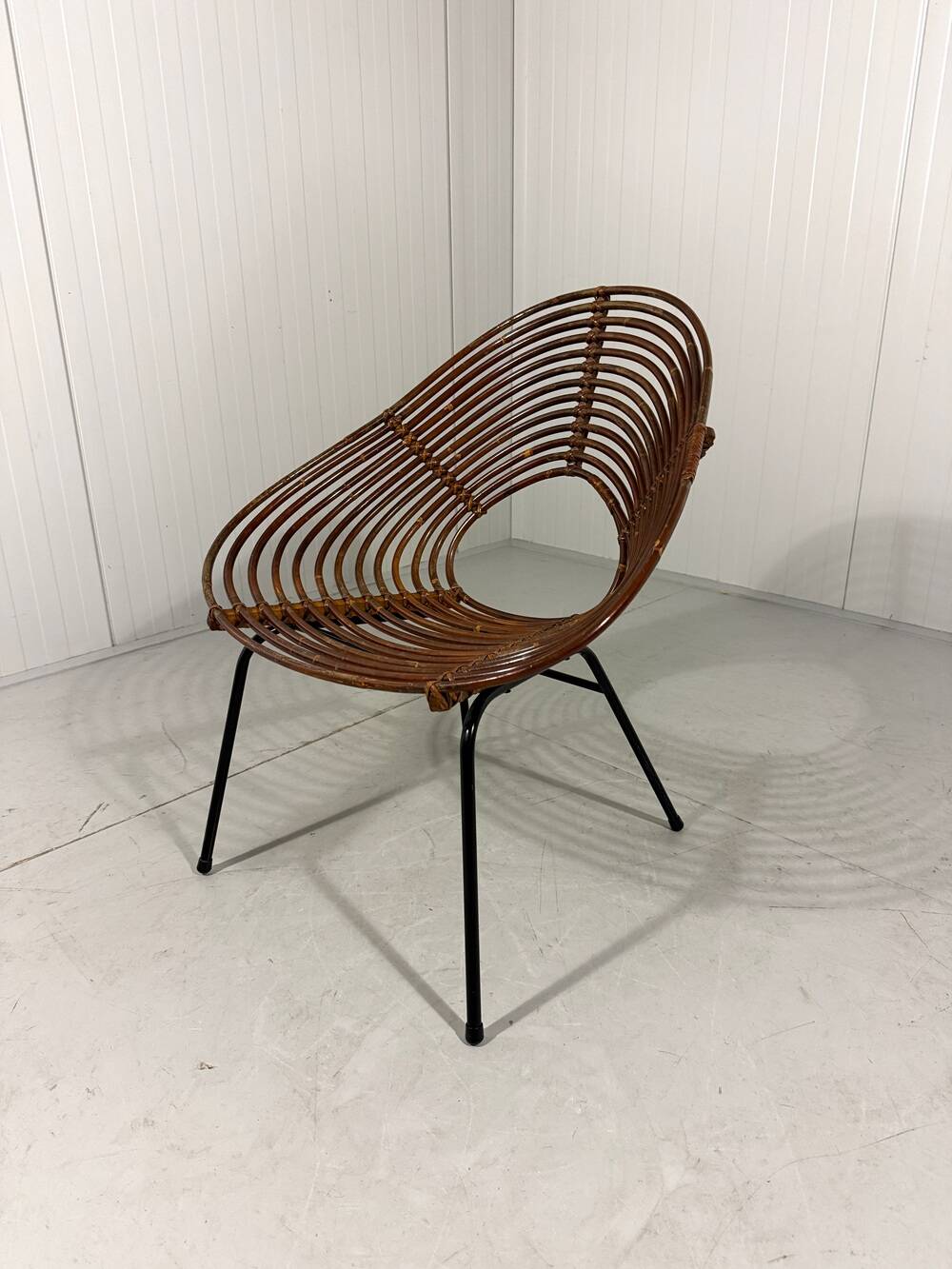 Rattan easy chairs by Rohé Noordwolde, Netherlands 1950-60’s