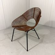 Rattan easy chairs by Rohé Noordwolde, Netherlands 1950-60’s