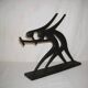 Modernist cast iron statuette from the 1950s.