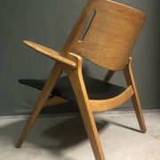 CH28 Sawbuck Lounge Chair by Hans Wegner for Carl Hansen & Søn, 1950s