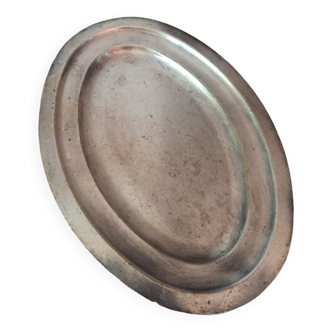 Plat ovale en plaqué argent