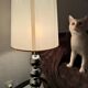 Lampe vintage années 80 en métal chromé à trois globes