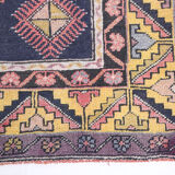 4x7 Tapis Vintage Rose Contemporain Ancien