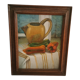 Still life in oil on panel signed J Gautier
