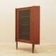 Danish teak corner display cabinet on tapered legs, 1960s