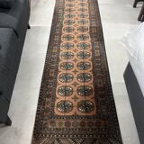 Hand-knotted Mori Bokhara tribal rug