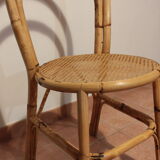 60's-70's bamboo bistro chair and canning