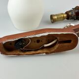 60s 70s lamp teak light wall lamp Uno & Östen Kristiansson for Luxus