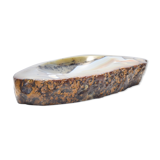 Empty pocket agate mineral slice